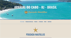 Desktop Screenshot of nautilluspousada.com.br
