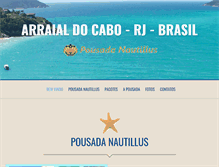 Tablet Screenshot of nautilluspousada.com.br